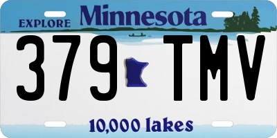 MN license plate 379TMV