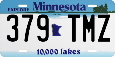 MN license plate 379TMZ