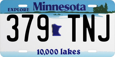 MN license plate 379TNJ