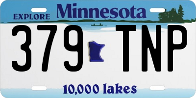 MN license plate 379TNP