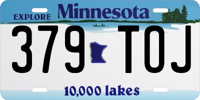 MN license plate 379TOJ
