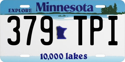 MN license plate 379TPI