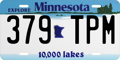 MN license plate 379TPM