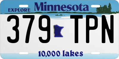 MN license plate 379TPN
