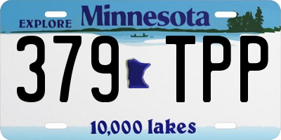 MN license plate 379TPP