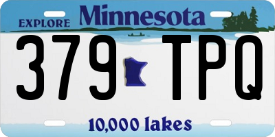 MN license plate 379TPQ
