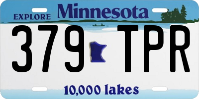 MN license plate 379TPR