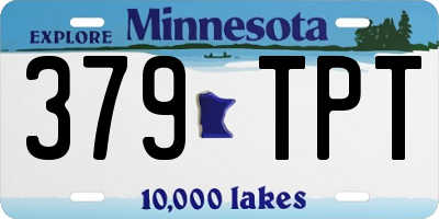 MN license plate 379TPT