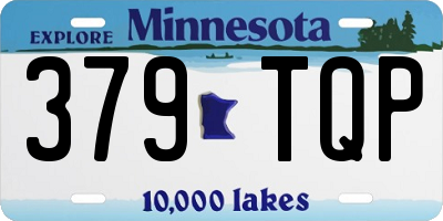 MN license plate 379TQP
