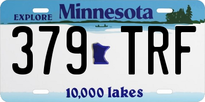 MN license plate 379TRF