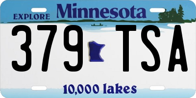 MN license plate 379TSA