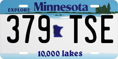 MN license plate 379TSE