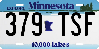 MN license plate 379TSF