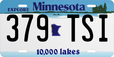 MN license plate 379TSI