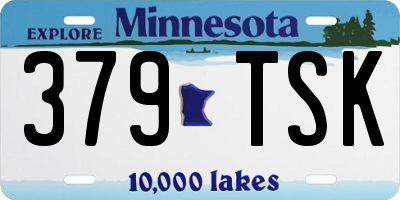 MN license plate 379TSK