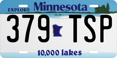 MN license plate 379TSP