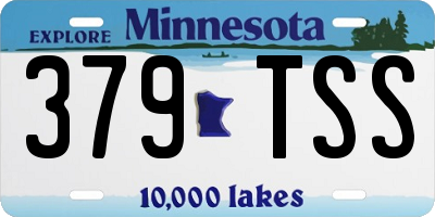 MN license plate 379TSS