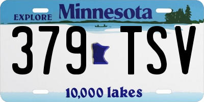 MN license plate 379TSV