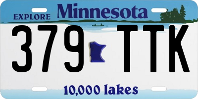 MN license plate 379TTK