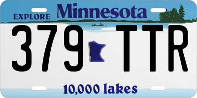 MN license plate 379TTR