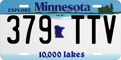 MN license plate 379TTV