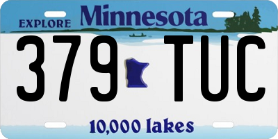 MN license plate 379TUC