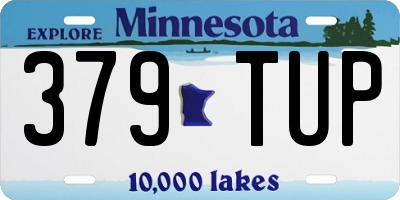 MN license plate 379TUP