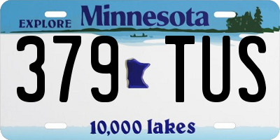 MN license plate 379TUS