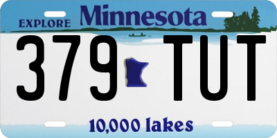MN license plate 379TUT