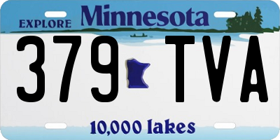 MN license plate 379TVA