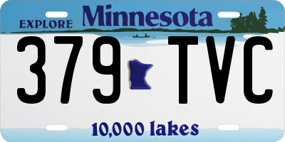 MN license plate 379TVC