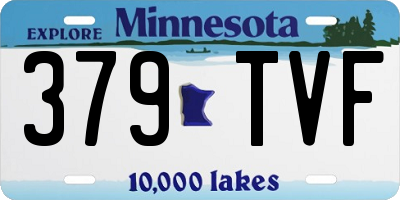 MN license plate 379TVF