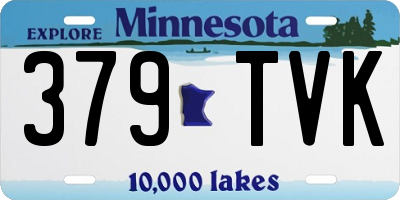 MN license plate 379TVK