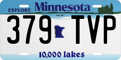 MN license plate 379TVP