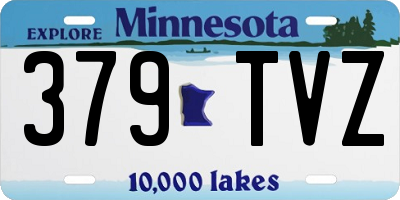 MN license plate 379TVZ