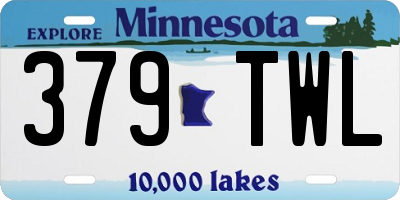 MN license plate 379TWL