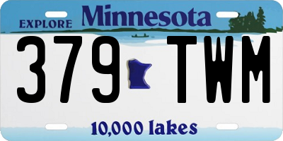 MN license plate 379TWM