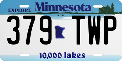 MN license plate 379TWP