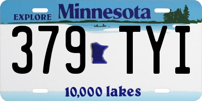 MN license plate 379TYI
