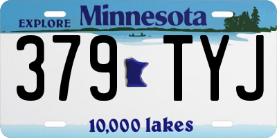 MN license plate 379TYJ