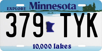 MN license plate 379TYK