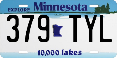 MN license plate 379TYL