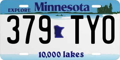 MN license plate 379TYO