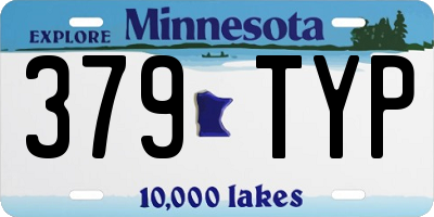 MN license plate 379TYP