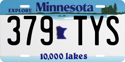 MN license plate 379TYS