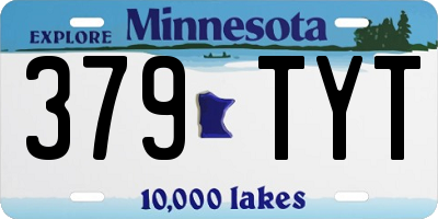 MN license plate 379TYT