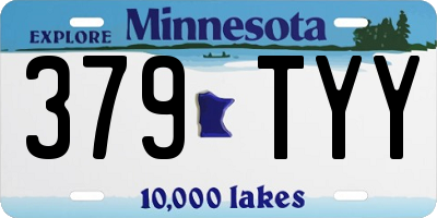 MN license plate 379TYY