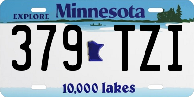 MN license plate 379TZI