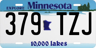 MN license plate 379TZJ