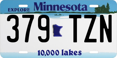 MN license plate 379TZN